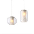 Luminárias decorativas modernas para casa em vidro nórdico para jantares com luzes LED pendentes